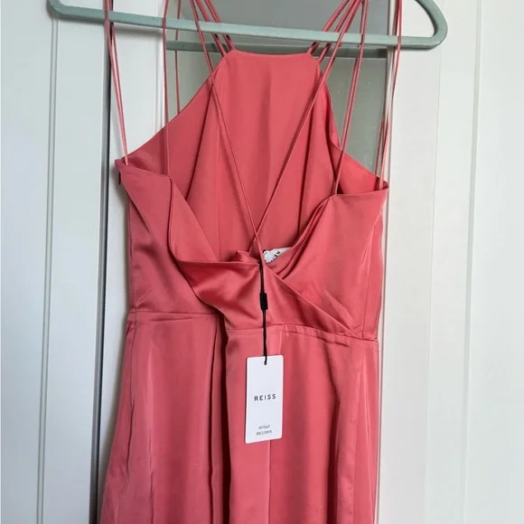 Reiss | Dresses | Reiss Pink Coral Halter Sundress For Weddings Cocktail  Dress Us 4 | Poshmark